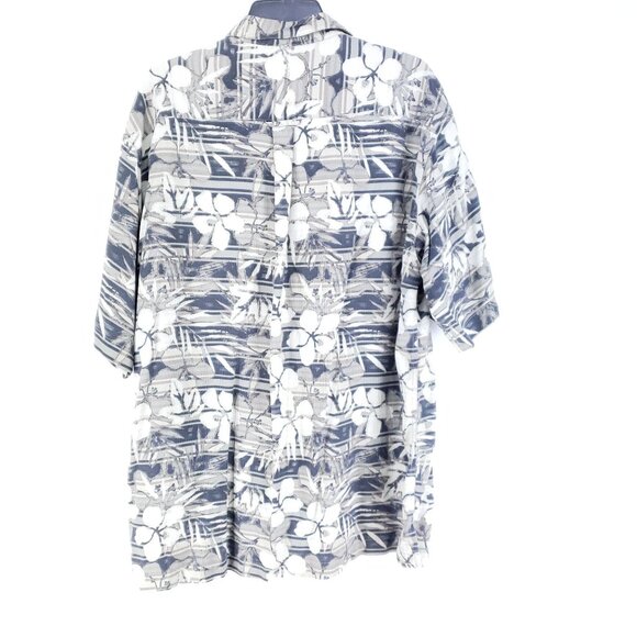 Columbia Hawaiian Shirt Men's Size XL Cream Floral - Picture 3 of 7